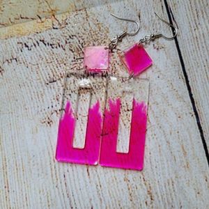 Pink Washed Earrings